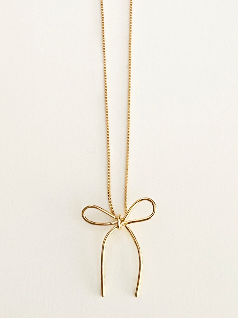 Bow Necklace (gold)